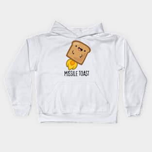 Missile Toast Funny Mistletoe Puns Kids Hoodie